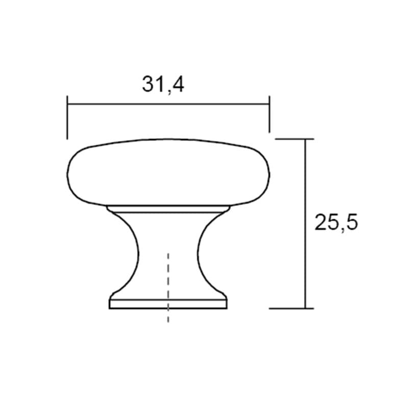 Πόμολο Επίπλων Viefe 0393031Z01 Χρώμιο Φ31mm - 4