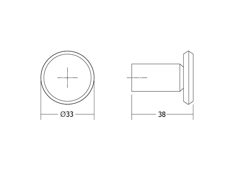 Κρεμάστρα Viefe Fase 7046033L618EI Brushed Bronze Φ33x38mm - 4