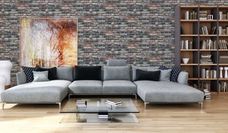 Ταπετσαρία Τοίχου AS Creation Elements 362811 0,53x10,05 Γκρι Καφέ Κόκκινο - 6