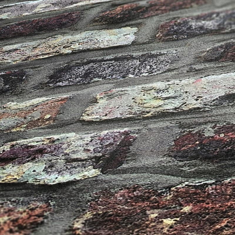 Ταπετσαρία Τοίχου AS Creation Elements 362811 0,53x10,05 Γκρι Καφέ Κόκκινο - 9