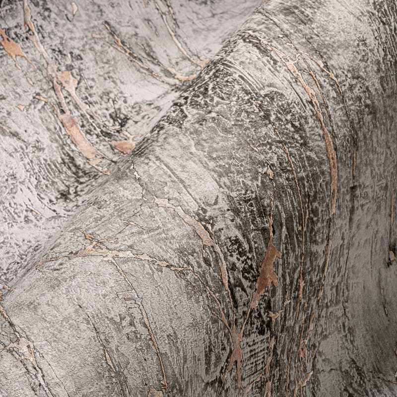 Ταπετσαρία Τοίχου AS Creation Elements 388174 0,53x10,05 Γκρι Μπεζ Χαλκός - 7
