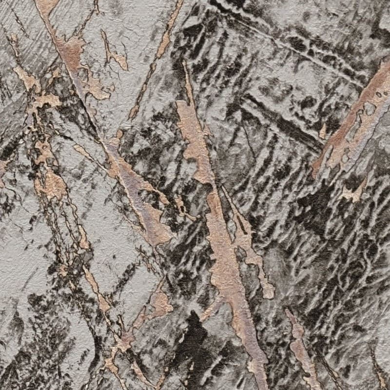 Ταπετσαρία Τοίχου AS Creation Elements 388174 0,53x10,05 Γκρι Μπεζ Χαλκός - 8