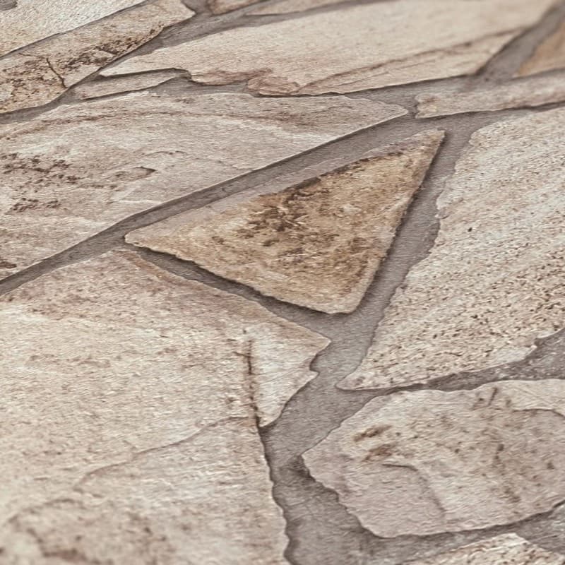 Ταπετσαρία Τοίχου AS Creation Elements 389343 0,53x10,05 Μπεζ Γκρι - 9