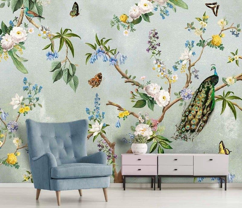 Ταπετσαρία Τοίχου Mural Panels Behang Expresse Floral Utopia INK 7560 4,00x2,80 - 2