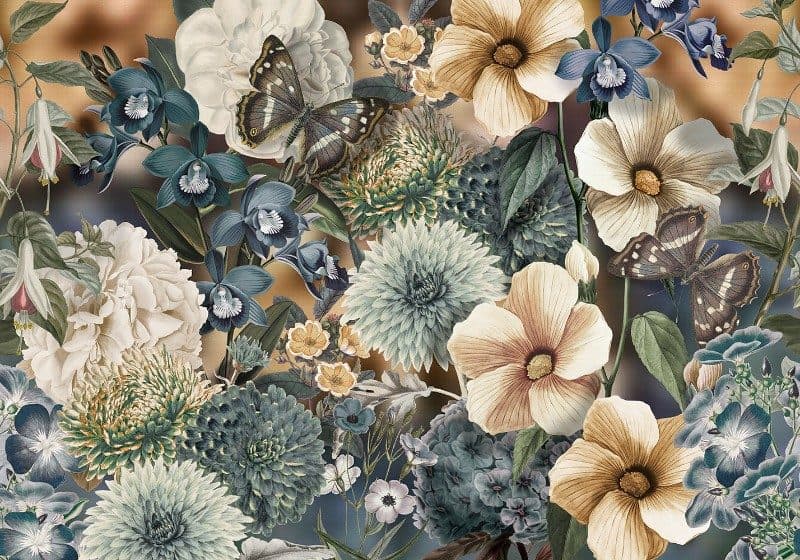 Ταπετσαρία Τοίχου Mural Panels Behang Expresse Floral Utopia INK 7576 4,00x2,80