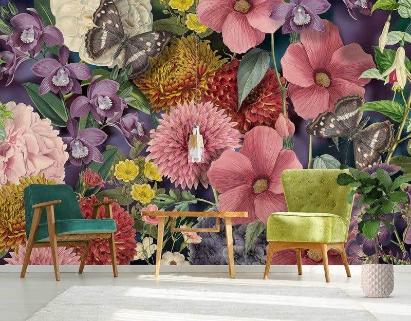 Ταπετσαρία Τοίχου Mural Panels Behang Expresse Floral Utopia INK 7577 4,00x2,80 - 2
