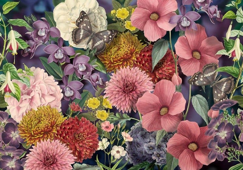 Ταπετσαρία Τοίχου Mural Panels Behang Expresse Floral Utopia INK 7577 4,00x2,80