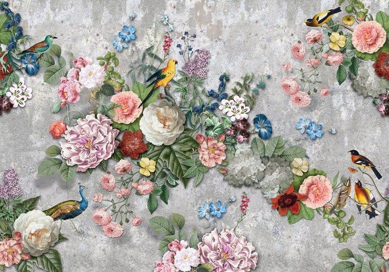 Ταπετσαρία Τοίχου Mural Panels Behang Expresse Floral Utopia INK 7578 4,00x2,80