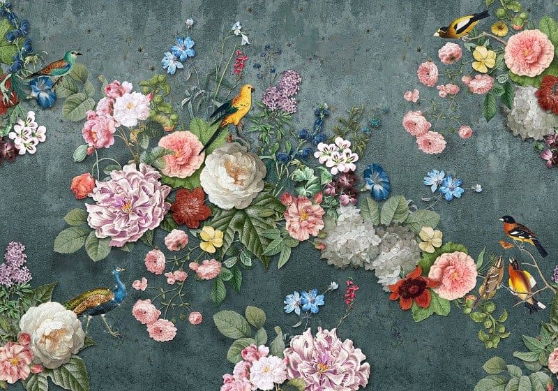 Ταπετσαρία Τοίχου Mural Panels Behang Expresse Floral Utopia INK 7579 4,00x2,80