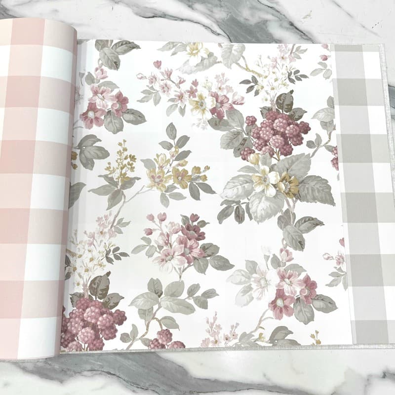 Ταπετσαρία Τοίχου Cristiana Masi Fiori Country 8 12308 0,53x10,05 Λευκό Ροζ - 2