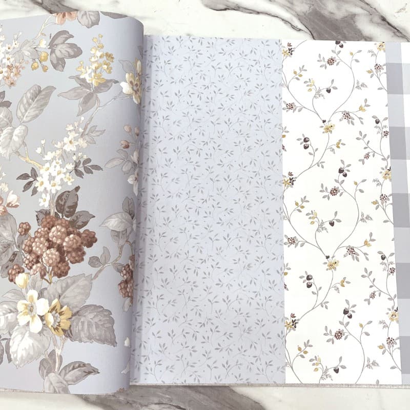 Ταπετσαρία Τοίχου Cristiana Masi Fiori Country 8 12366 0,53x10,05 Σιέλ Λευκό - 2