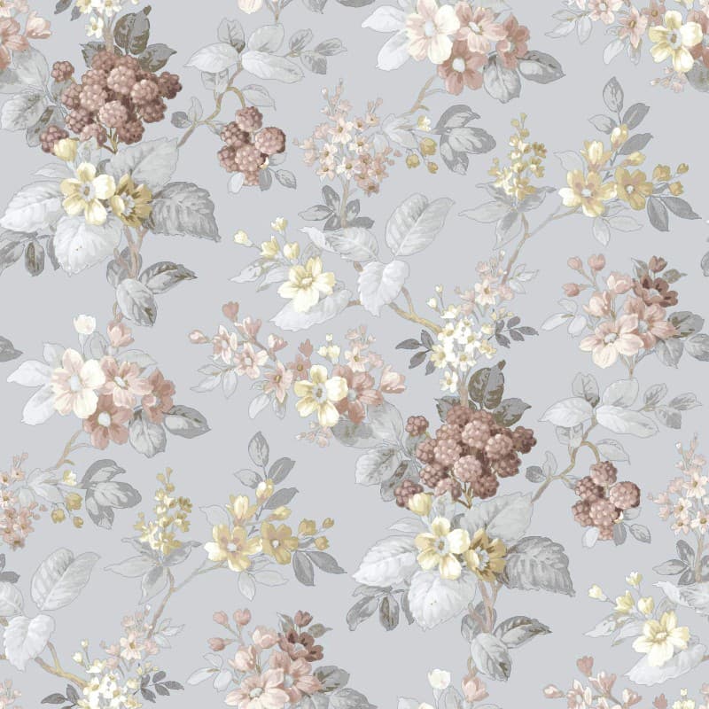 Ταπετσαρία Τοίχου Cristiana Masi Fiori Country 8 12306 0,53x10,05 Σιέλ Λευκό