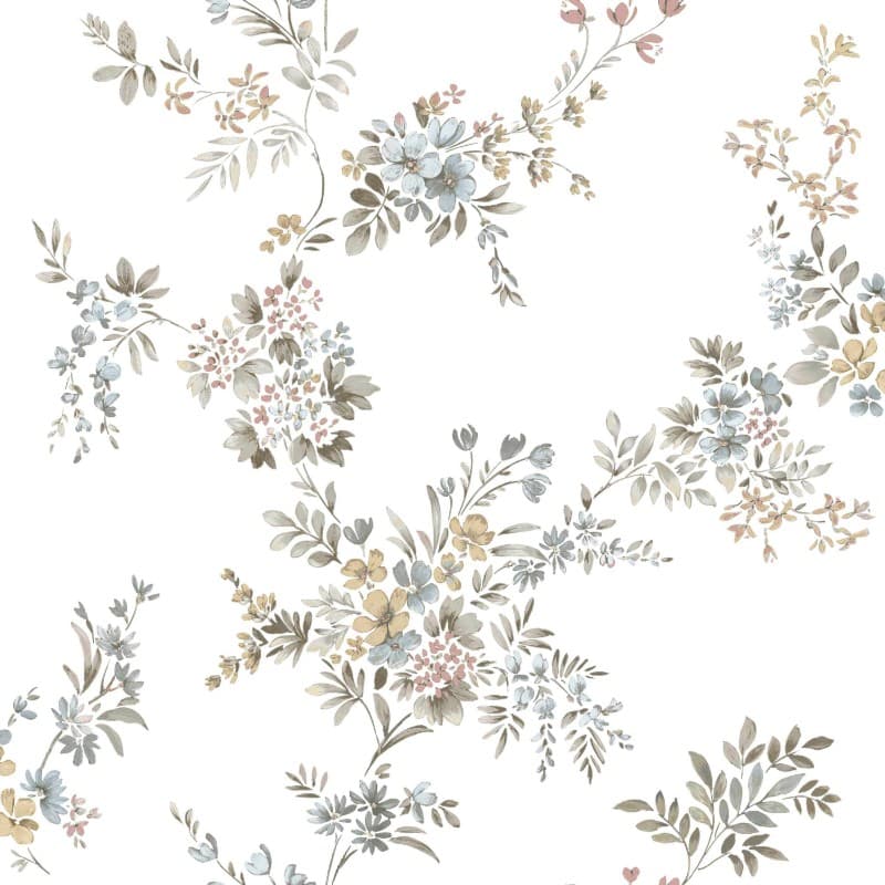 Ταπετσαρία Τοίχου Cristiana Masi Fiori Country 8 12311 0,53x10,05 Σιέλ Λευκό