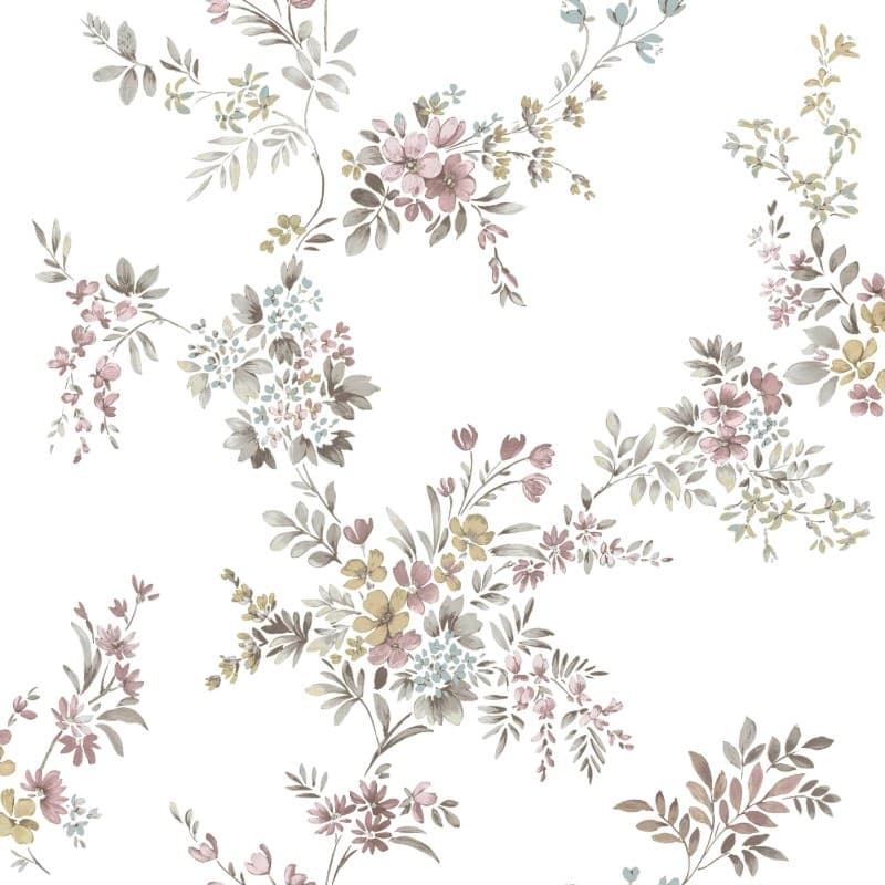 Ταπετσαρία Τοίχου Cristiana Masi Fiori Country 8 12313 0,53x10,05 Λευκό Ροζ