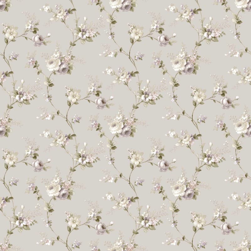 Ταπετσαρία Τοίχου Cristiana Masi Fiori Country 8 12315 0,53x10,05 Άμμος Μωβ