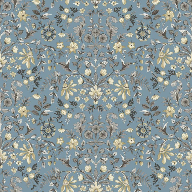 Ταπετσαρία Τοίχου Cristiana Masi Fiori Country 8 12326 0,53x10,05 Σιέλ Ωχρα