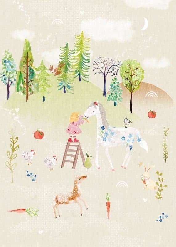 Ταπετσαρία Τοίχου Mural Panels Behang Expresse Kate & Anty INK 7452 2,00x2,80