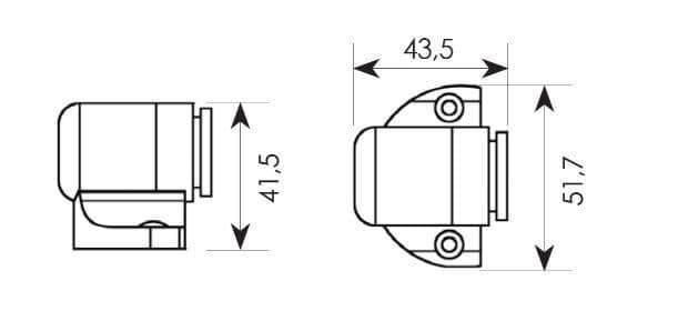 Διαστάσεις για Στοπ Πόρτας Zogometal 950