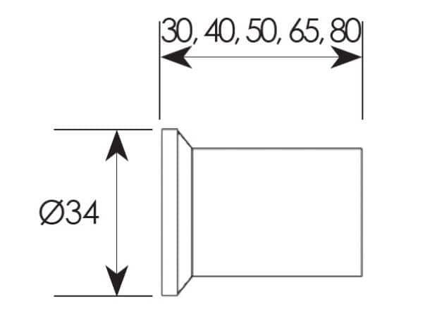Διαστάσεις για Στοπ Πόρτας Zogometal 952