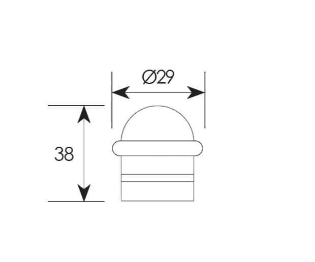 Διαστάσεις για Στοπ Πόρτας Zogometal 964