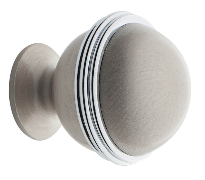 Πόμολο Επίπλων Zogometal 05 Ματ Νίκελ / Χρώμιο Φ30mm