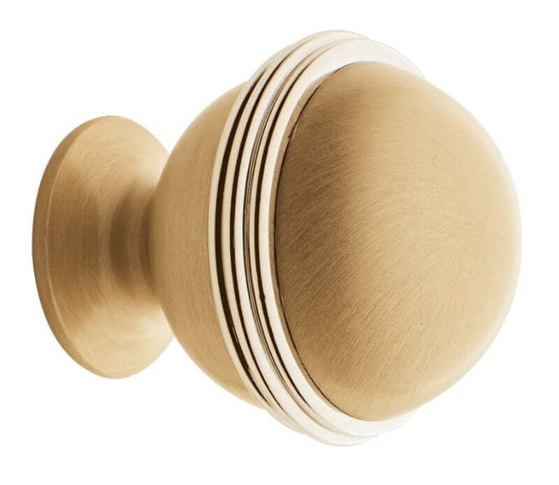 Πόμολο Επίπλων Zogometal 05 Ματ Όρο / Γυαλιστερό Όρο Φ30mm