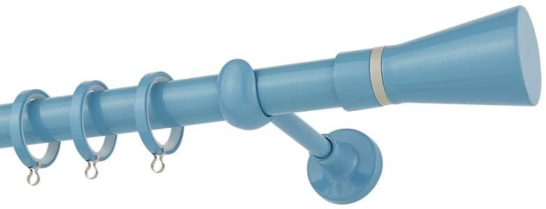 Μεταλλικό Κουρτινόξυλο Zogometal CP4110 Φ25mm Γαλάζιο / Γκρι