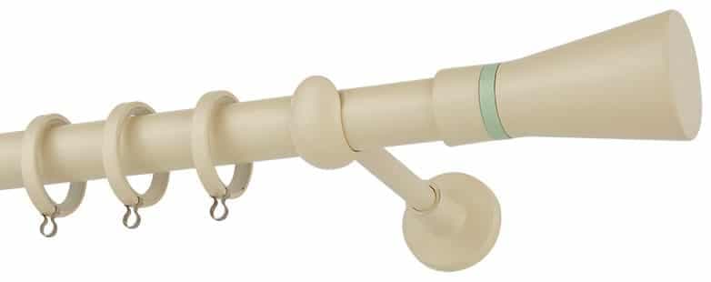Μεταλλικό Κουρτινόξυλο Zogometal CP4110 Φ25mm Ιβουάρ / Φυστικί