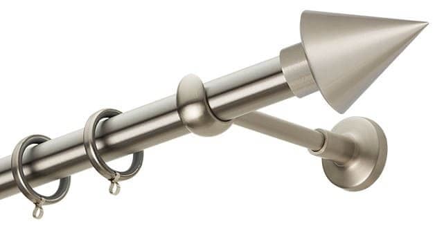 Μεταλλικό Κουρτινόξυλο Zogometal E4146 Φ25mm Ματ Νίκελ