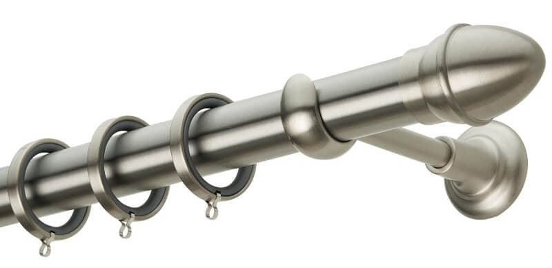 Μεταλλικό Κουρτινόξυλο Zogometal CL0073 Φ35mm Ματ Νίκελ