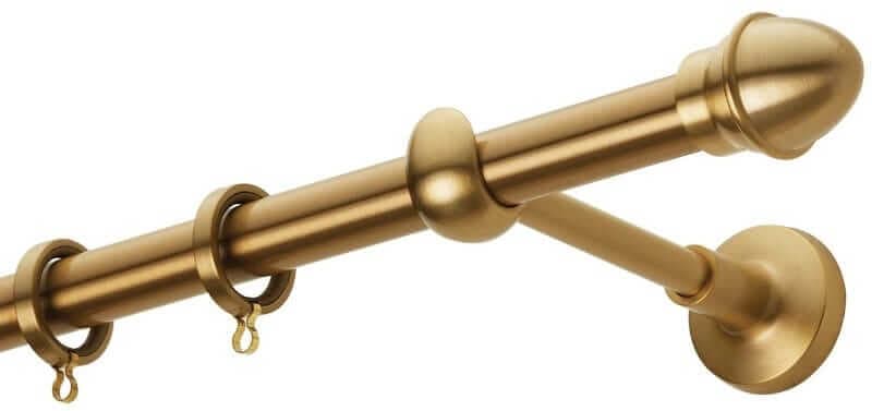 Μεταλλικό Κουρτινόξυλο Zogometal S0073 Φ20mm Ματ Όρο