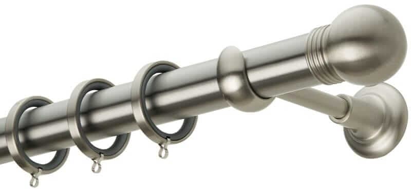 Μεταλλικό Κουρτινόξυλο Zogometal CL0074 Φ35mm Ματ Νίκελ