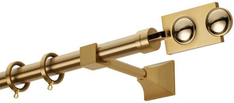 Μεταλλικό Κουρτινόξυλο Zogometal PR4014 Φ25mm Ματ Όρο / Όρο
