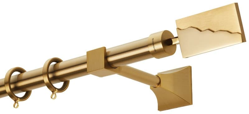 Μεταλλικό Κουρτινόξυλο Zogometal PR4022 Φ25mm Ματ Όρο / Όρο