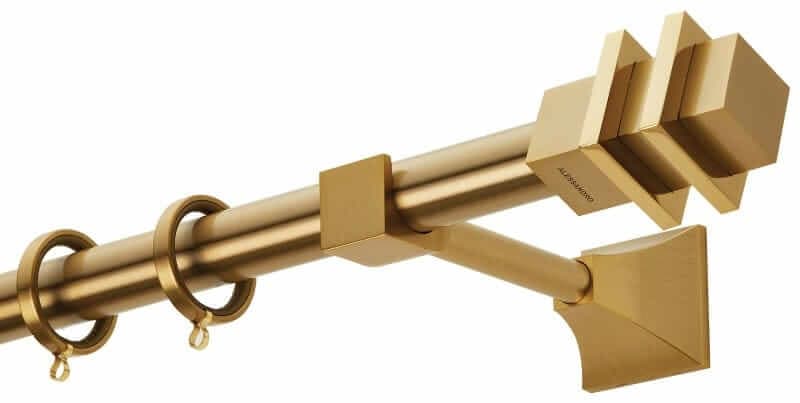 Μεταλλικό Κουρτινόξυλο Zogometal PR4124 Φ25mm Ματ Όρο / Όρο