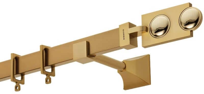 Μεταλλικό Κουρτινόξυλο Zogometal FC4514 30x15mm Ματ Όρο / Όρο