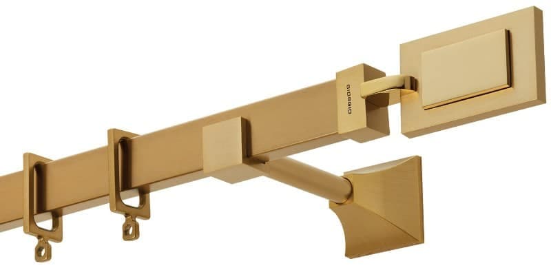 Μεταλλικό Κουρτινόξυλο Zogometal FC4517 30x15mm Ματ Όρο / Όρο