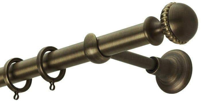Μεταλλικό Κουρτινόξυλο Zogometal CL0076 Φ25mm Μπρονζέ
