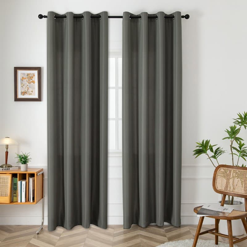 Κουρτίνα Beauty Home Effect Art 8443 Ανθρακί 140x270cm