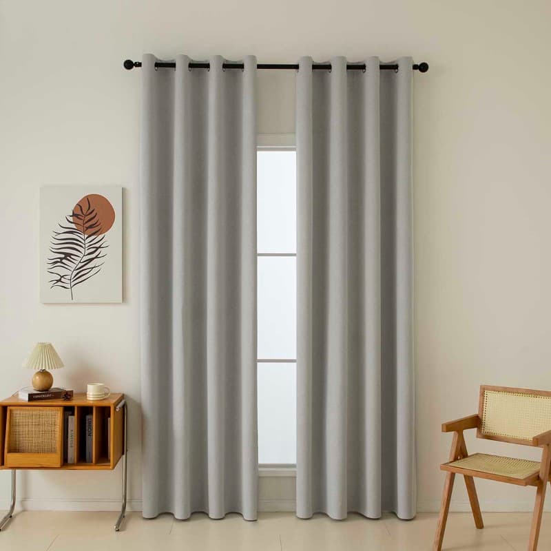 Κουρτίνα Beauty Home Blackout Total Art 8446 Ασημί 140x270cm
