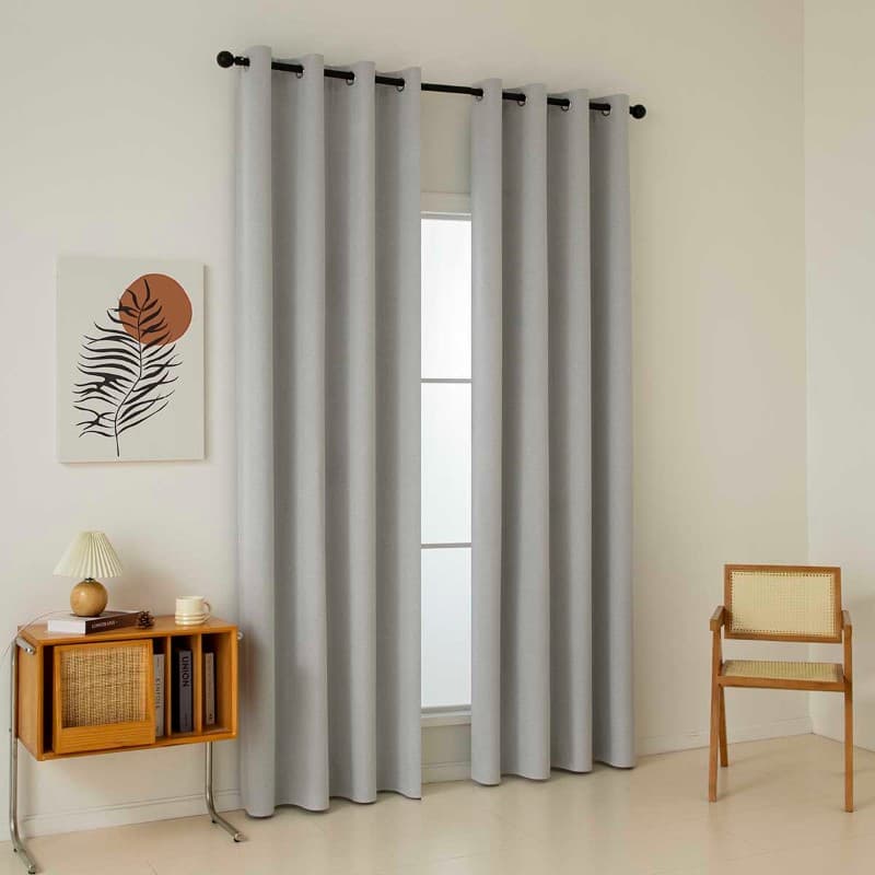 Κουρτίνα Beauty Home Blackout Total Art 8446 Ασημί 140x270cm - 3