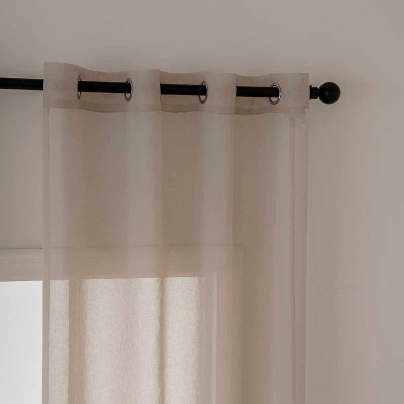 Κουρτίνα Beauty Home γάζα Sharp Art 8448 Άμμου 140x270cm - 6