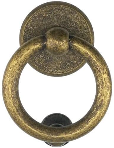 Ρόπτρο Πόρτας Benini Anello Αντικέ Ορείχαλκος 11,5x14,5cm