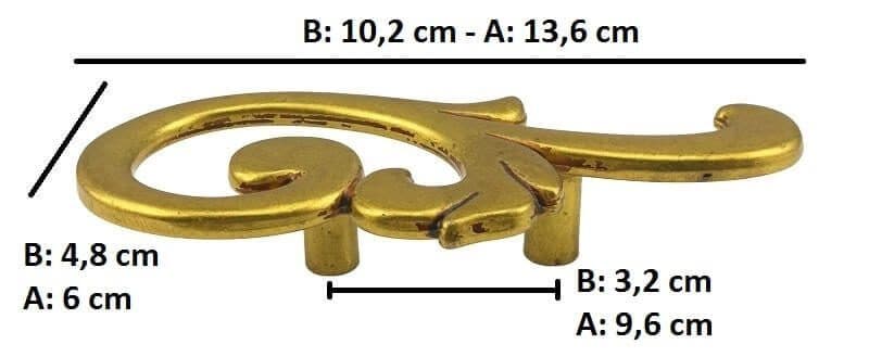 Λαβή Επίπλων Besana 1362 Διαστάσεις