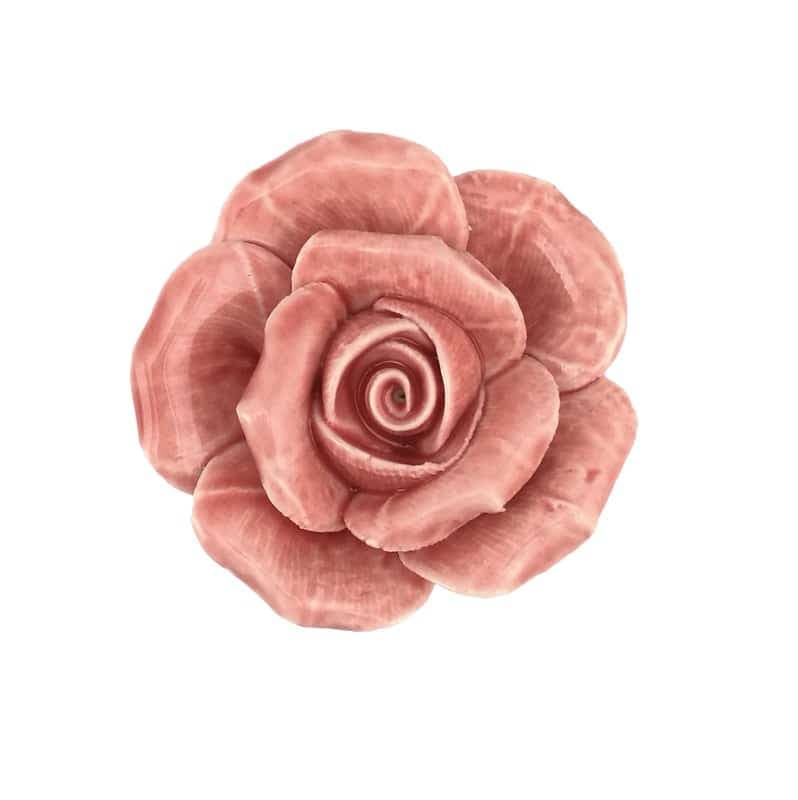 Πόμολο Επίπλων Emaks Rose Ροζ Τριαντάφυλλο