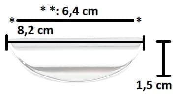 Χούφτα Επίπλων Εξωτερική Gem MZ 1020 064mm Χρώμιο Γυαλιστερό - 2