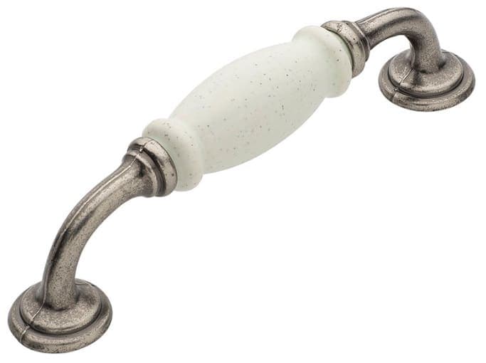 Λαβή Επίπλων Roline 522 128mm Ασημί Αντικέ Πέτρα
