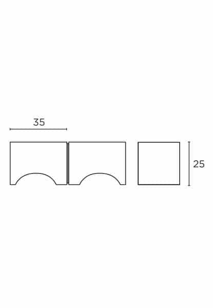 Διαστάσεις για μπουλ εξώπορτας convex 787