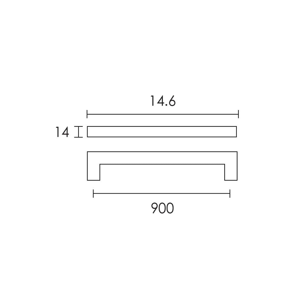 Λαβή Επίπλων Conset C1029 Σατινέ Inox 900mm - 2