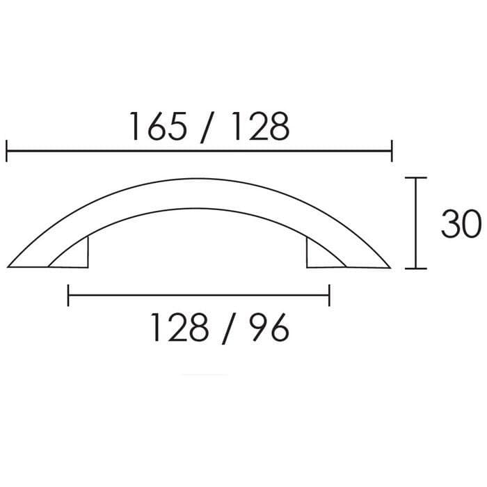 Λαβή Επίπλων Conset C504 Ματ Μαύρο 96mm - 2